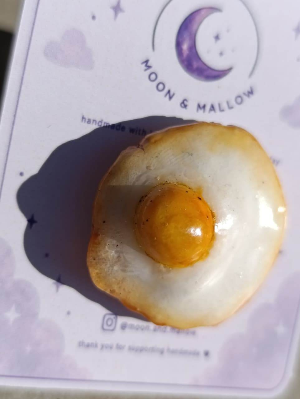 Fried Egg Magnet 🍳✨