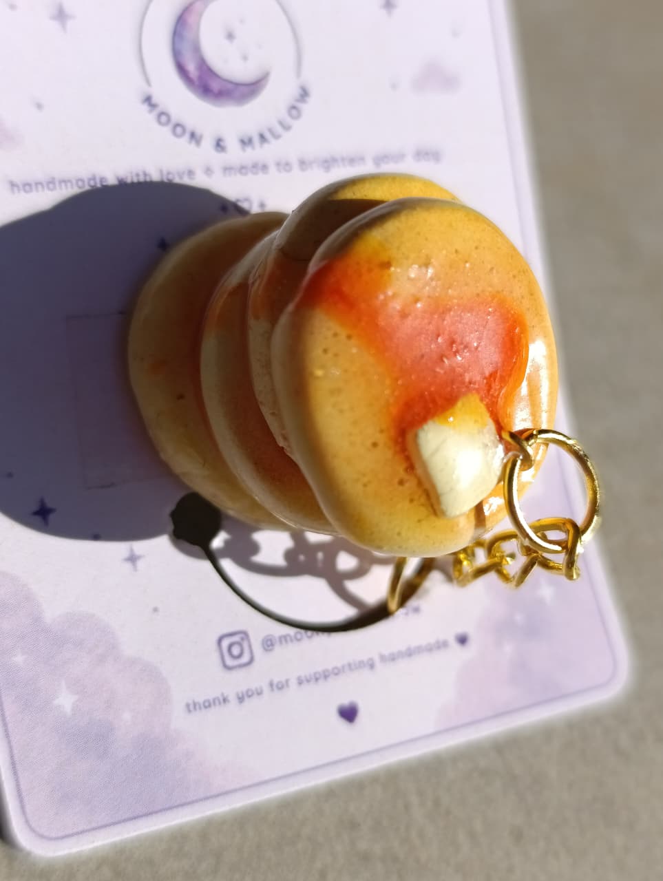 Pancake Stack Keychain 🥞✨