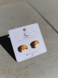 Mini Croissant Stud Earrings 🥐✨
