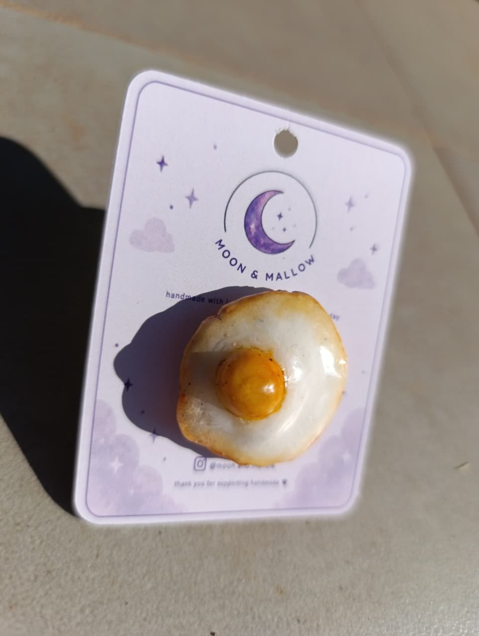 Fried Egg Magnet 🍳✨