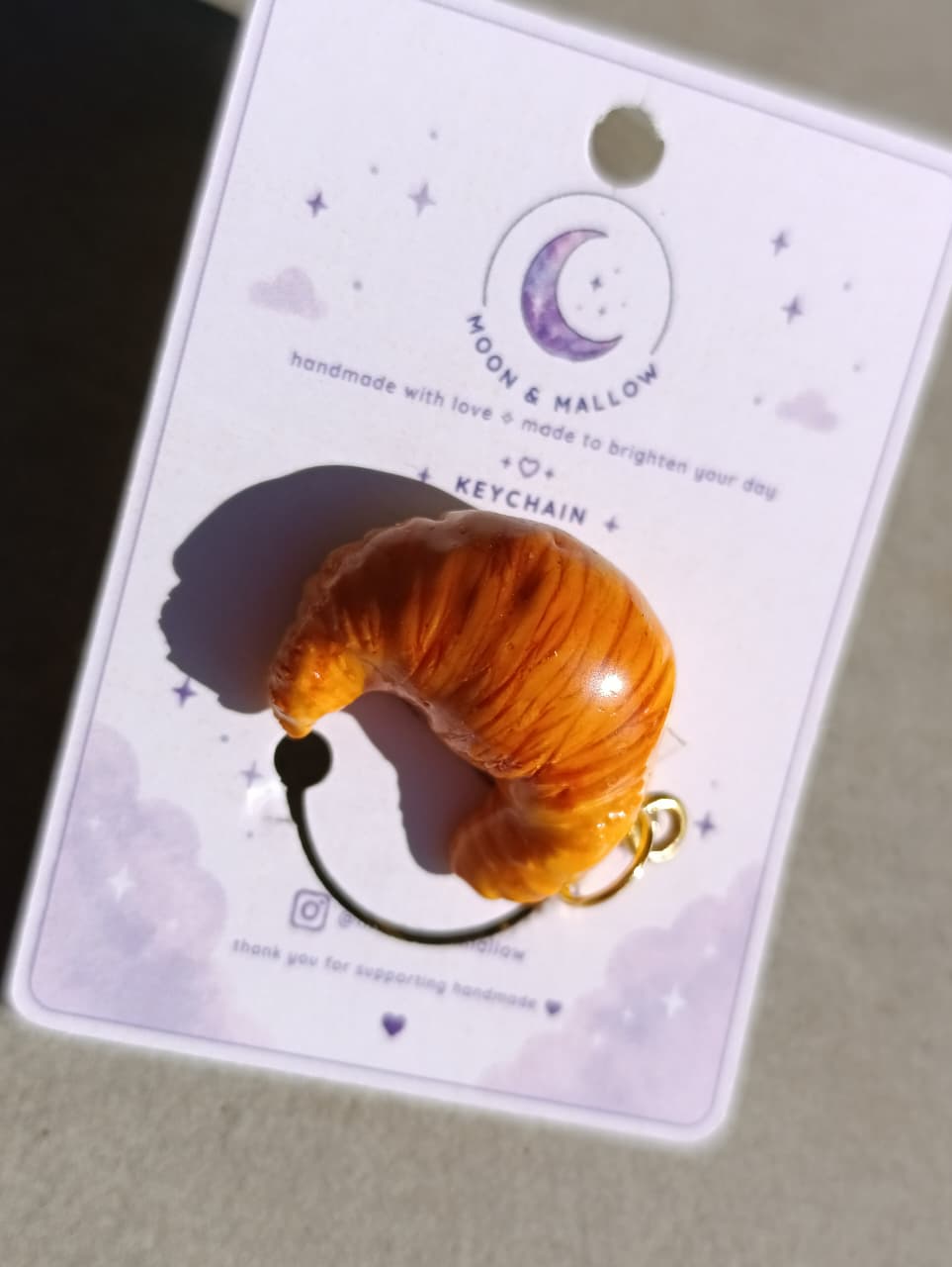 Croissant Keychain 🥐✨