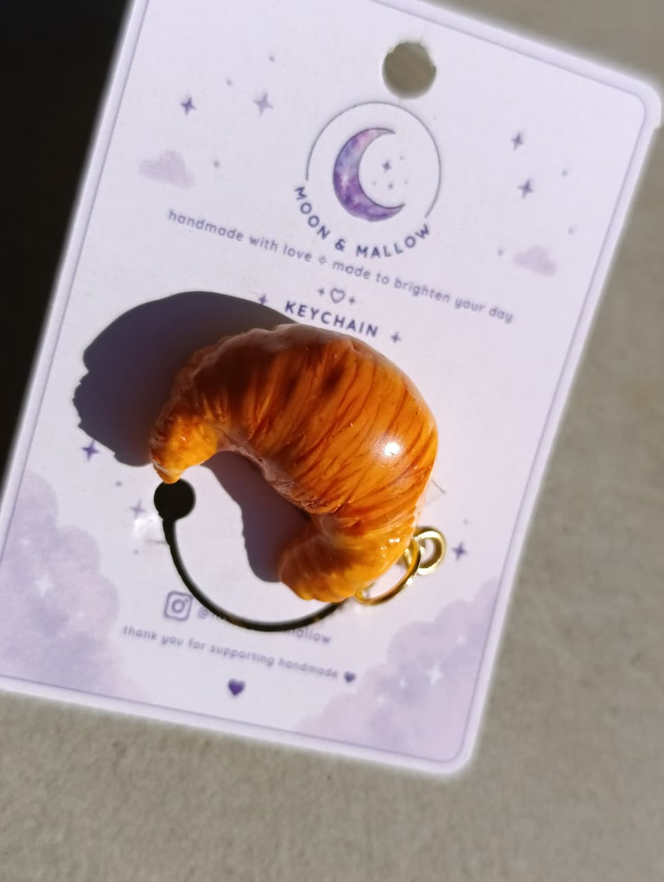 Croissant Keychain 🥐✨